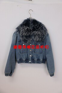 先询库存 安所正品VE 2023年冬季牛仔皮草上衣外套 ED1W102  包邮