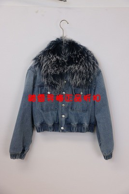 先询库存 安所正品VE 2023年冬季牛仔皮草上衣外套 ED1W102  包邮