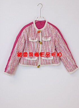 拍前询库存 安所正品米薇希2023年冬季小香风羽绒服 ED3Y830 包邮
