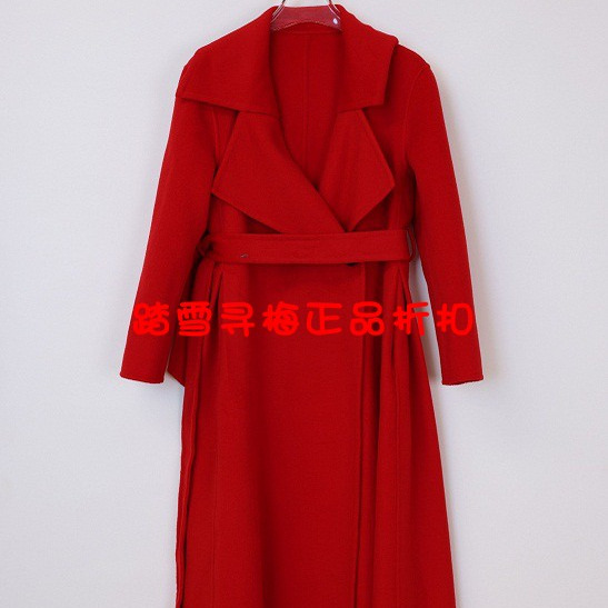 拍前询库存 安所正品女装 VE 2023年秋季羊毛呢大衣 ED1D065 包邮