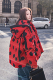 【大货】红色印花波点短款工装羽绒服50绒Y130-P285K428，女装羽绒服，2C069