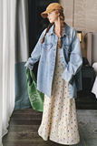 【24春】复古做旧质感工装口袋设计牛仔外套1062-P125K178，女装风衣，2C069