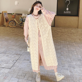大货已出复古粉格衬衫裙+长款针织罩衫套装2560-P175K238，女装套装/套裙，2C069