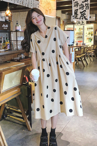 大货已出 2026夏装法式复古小个子波点连衣裙 88800-P125 K188图片