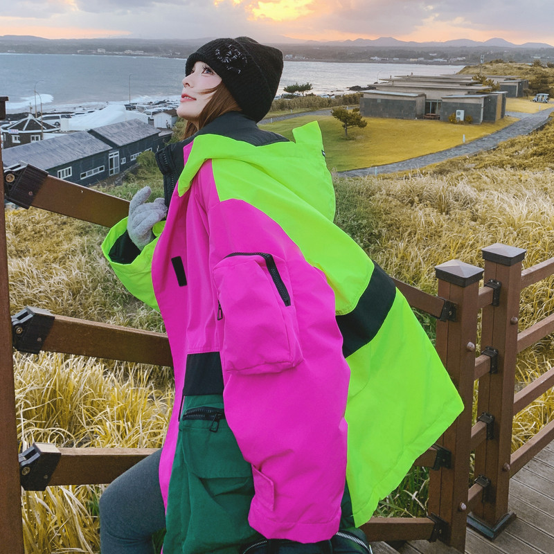 【大货】多巴胺撞色拼大口袋工装羽绒服50绒Y106-P295K448,女装羽绒服,2C069