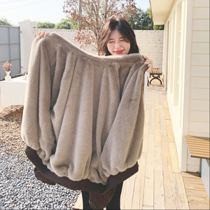 【】 复古百搭摩登棕加厚兔毛派克服 3373-P205 K308图片