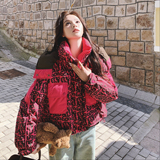 【大货】潮牌拼色字母印花工装羽绒服50绒Y132-P275K418，女装羽绒服，2C069
