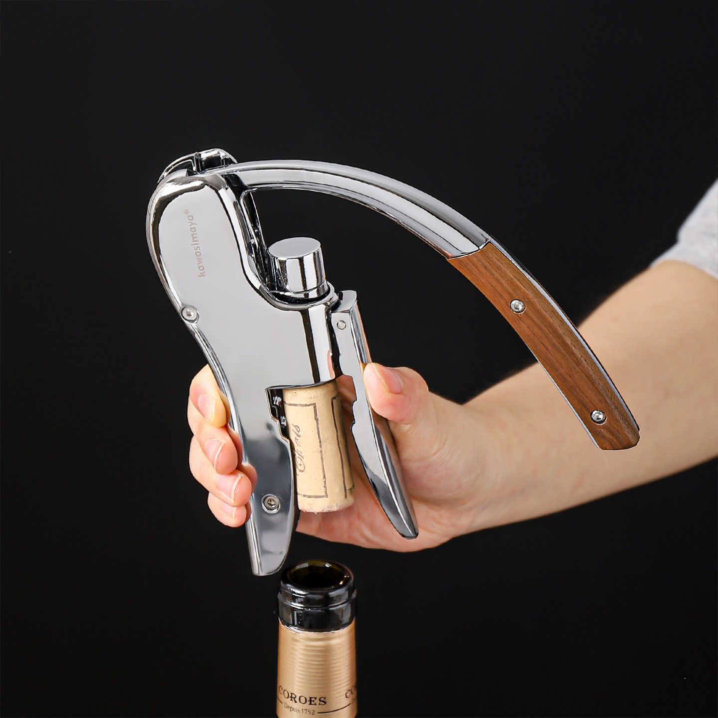 川岛屋红酒开瓶器家用高级海马刀葡萄酒起瓶开酒起子多功能启瓶器