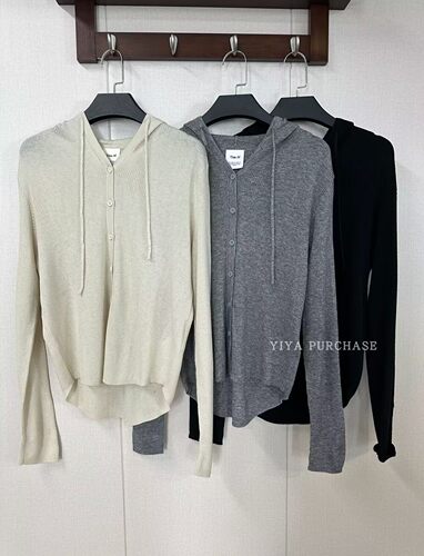 羊毛连帽显瘦针织开衫毛衣