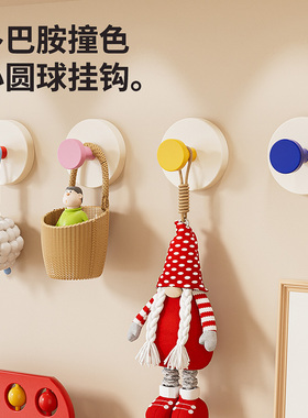 25爆款玄关吸盘挂钩免打孔强力承重粘钩放钥匙神器挂帽子置物架