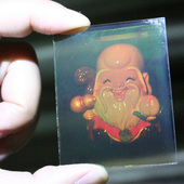 彩色3D新奇创意礼物反射式 全息工艺品摄影照片裸眼三维激光立体