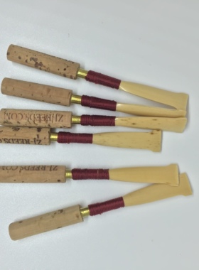 ZJREEDS定制法式标准型双簧管哨片一盒5只标准哨片张靖品牌双簧管