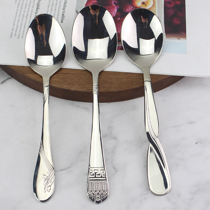 卖完下架漂亮花藤款主餐勺