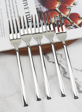 出口盈余捡漏超值的灵秀水果叉 18/10不锈钢高304抗菌甜品叉童叉