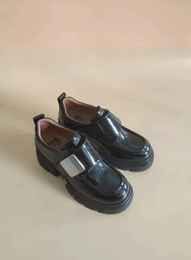 VME/舞魅2024年春季圆头粗跟中跟单鞋VS24A3508-010