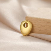 单孔水滴形状钛钢吊坠12 10MM可做手工项链耳环手链配件挂饰礼物