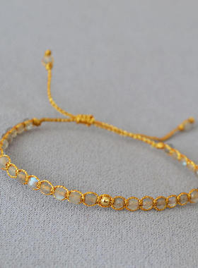 混合材质波西米亚小众设计手链