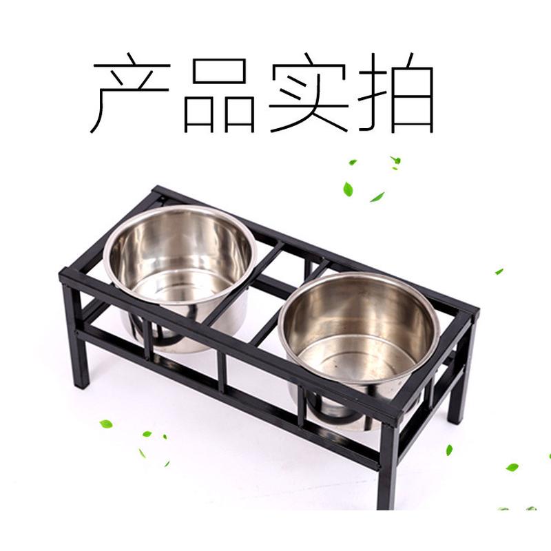 狗盆狗碗猫碗双碗自动饮水食盆狗狗碗猫咪水碗防宠物用品饭盆打翻