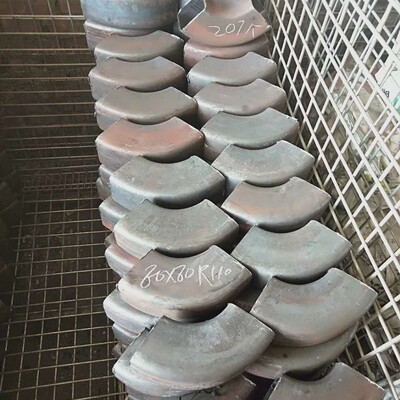 热轧镀锌矩形黑方90度弯头管弯头无缝焊接45度铁方矩弯头厂家