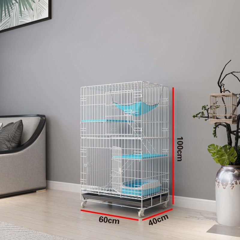 猫笼家用二三层超大自由空间带厕所一体可折叠便捷外出室内猫别墅