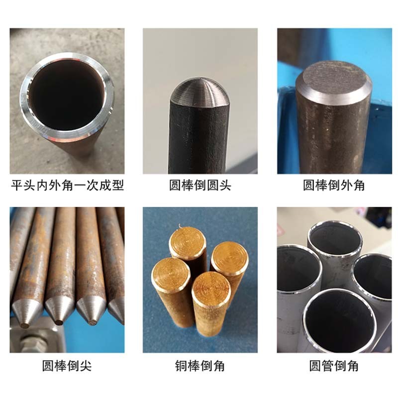 全自动双头伺服倒角机机铜铁铝管倒角机管口圆棒端面坡口不锈钢