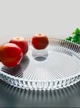 家用欧式多功能套装水果盘简欧时尚果盘工艺品轻奢玻璃水果盘