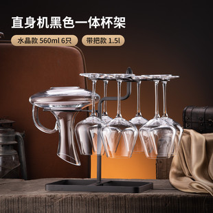 批发红酒架摆件红酒杯架挂轻奢家用高脚倒挂悬挂展示架子实木一体