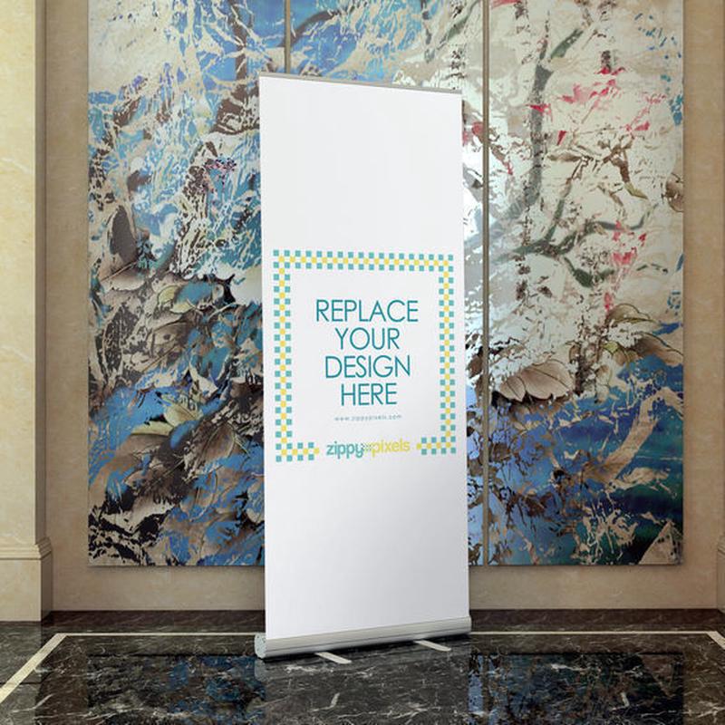 铝合金伸缩易拉宝屏85x200展示架宽定制塑钢户外便携海报广告架