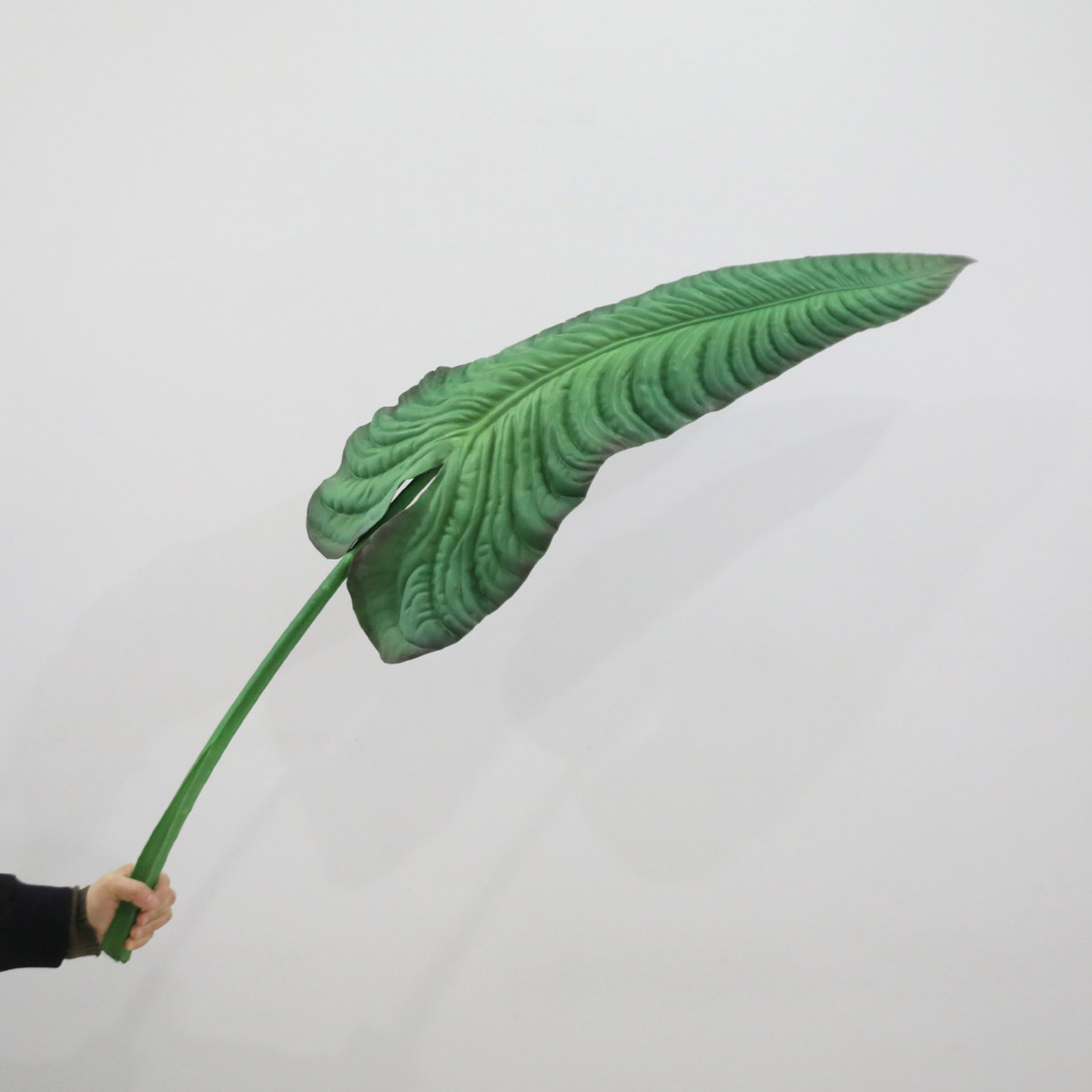 仿真树叶批发大pu喜利叶室内景观绿植叶片大号叶片装饰花摄影道具