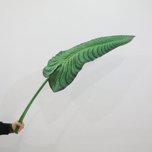 仿真批发树叶大号pu喜利叶室内景观绿植叶片大叶片装饰花摄影道具