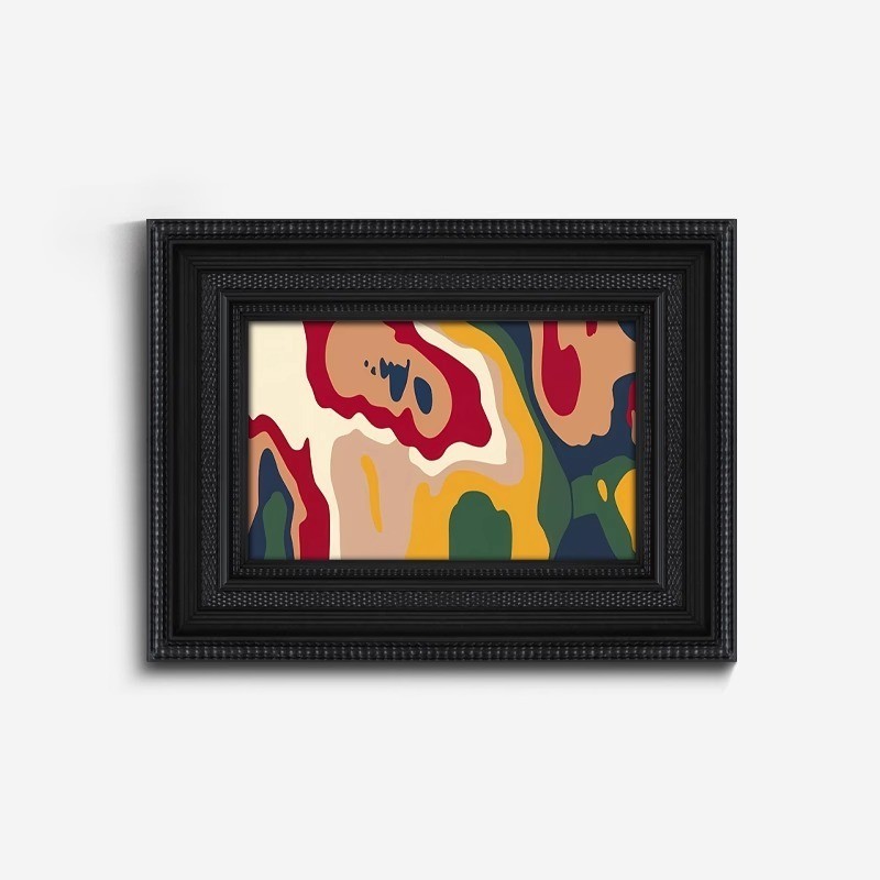 中古法式复古实木高级感美式小众餐厅书房卧室装饰画画框挂画玄关