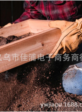 新款创意松木质筛子户外盆栽土壤的花园筛子