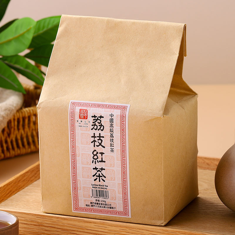 澳门华联荔枝红茶果肉版蜜桃乌龙特产茶叶包袋装英记茉莉冷泡