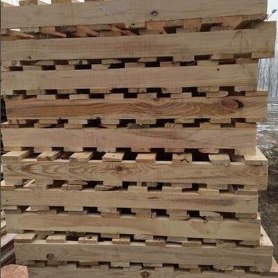热销地面垫高板仓库货架用工业托盘木排实木卡板栈板托盘物流叉车