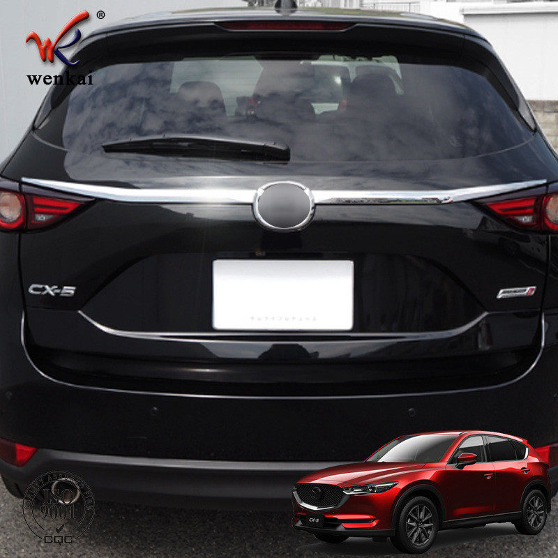 适用于马自达17-22款CX-5KF系后备箱专用尾标装饰电镀亮条