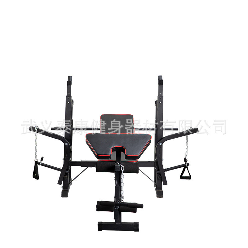 卧推架家用健身器材组合健身床杠铃套装深蹲架多功能举重用品