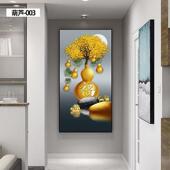 极简玄关装 饰画中式 现代简约走廊客厅过道招财壁画葫芦高级感