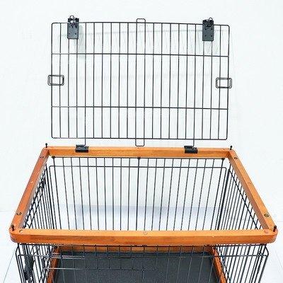 铁制大型室内家用钢宠物制猫笼子单层宠物围栏加工木笼狗笼子定制