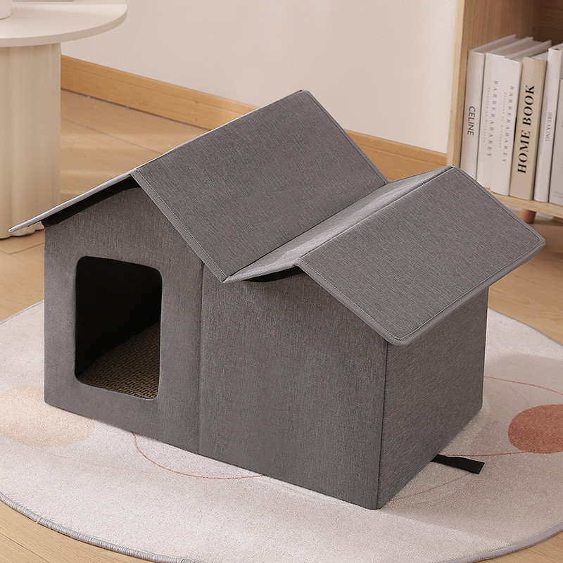 新款户外空间可折叠猫窝封闭式猫房子大防雨猫屋猫房子猫别墅