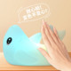 热销卡通双色拍拍硅胶灯趴趴小夜灯儿童伴睡灯拍拍变色鲨鱼减压灯