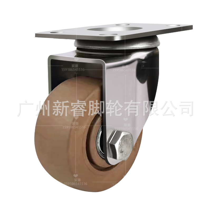 厂家直销中型不锈钢脚轮3寸4防锈5寸万向轮耐高温脚轮超耐温寸轮