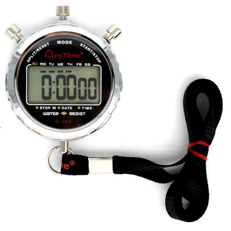 金属秒表 多功能运动秒表 闹钟计时器  防水秒表 裁判d-203