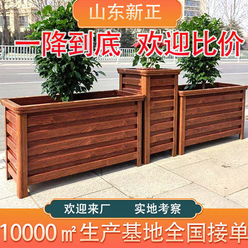 道路花箱钣金不锈钢花槽公路隔离花箱护栏市政园林厂家