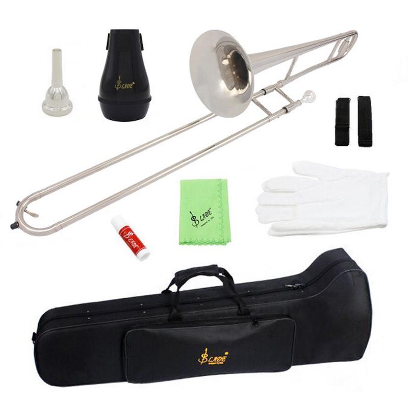 slade雷德中音长号降b调乐器专业乐队进口黄铜材质镀金镀银布盒款