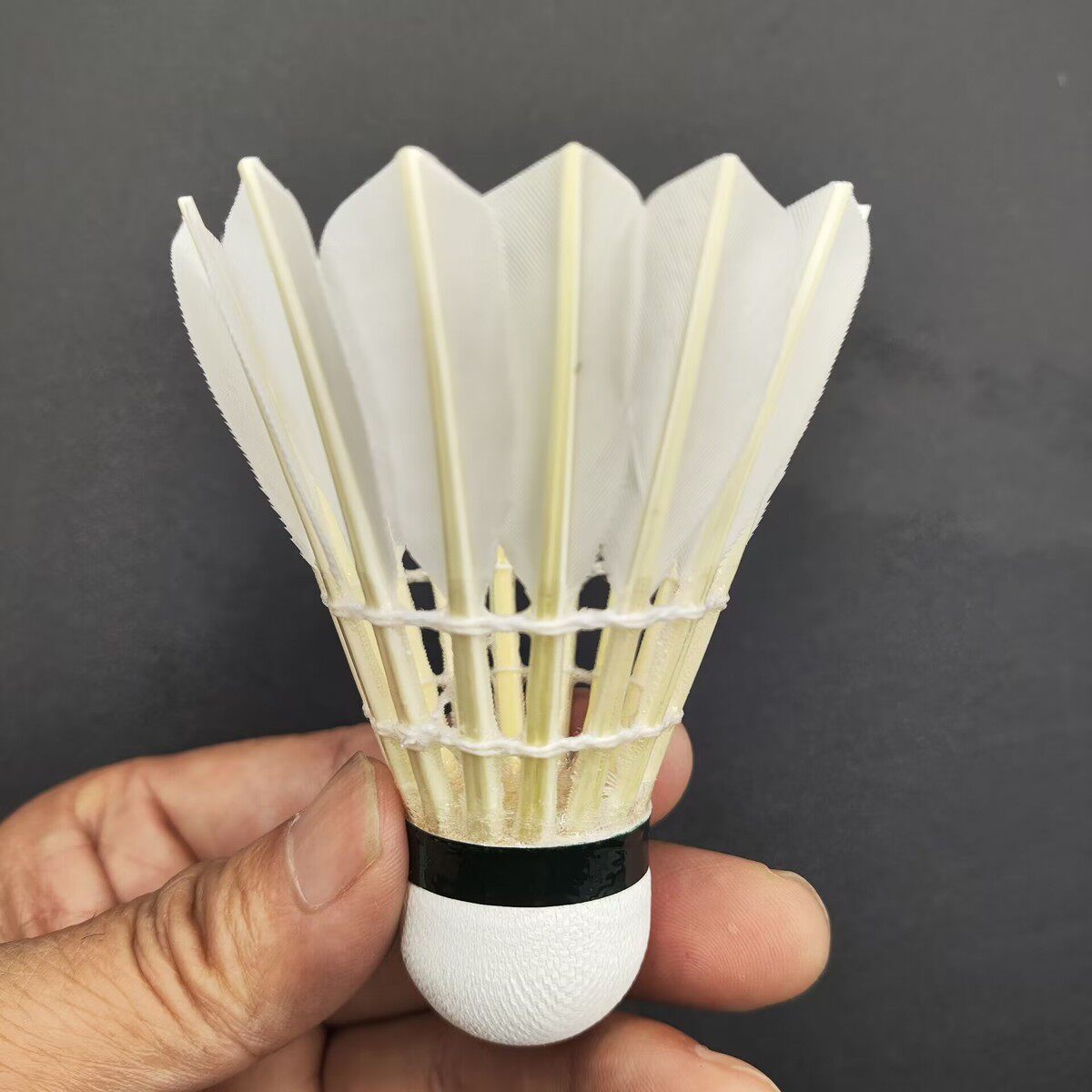 【支持试打】12只厂家2级鹅毛拉直羽毛球耐打稳定装批发精品