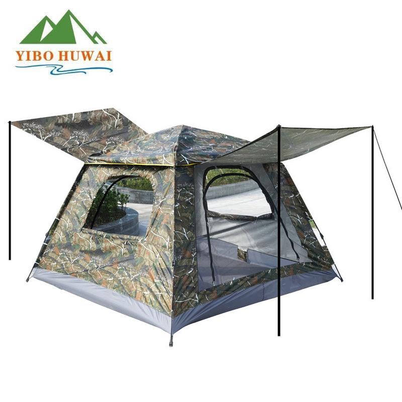 野营帐篷泊户外全自动速开四面帐篷户外便携式折叠帐篷徒步旅行驿