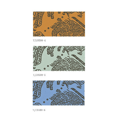 现代新中式高精密提花涤纶窗帘沙发布装饰面料全纯色材质yj19500