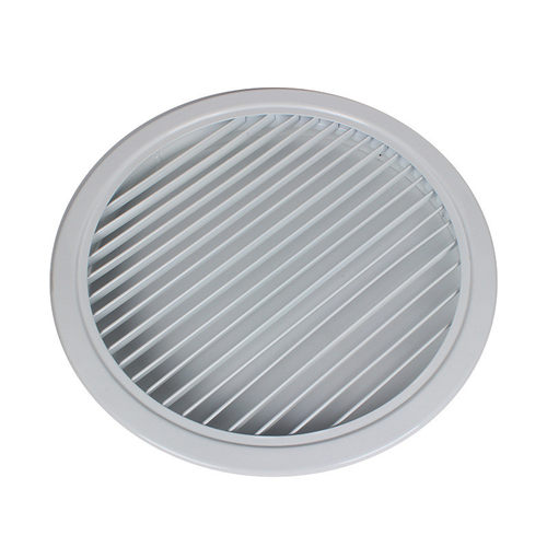 热销圆形风口单层百叶格栅 中央空调出风口 铝合金出风口 铝合金