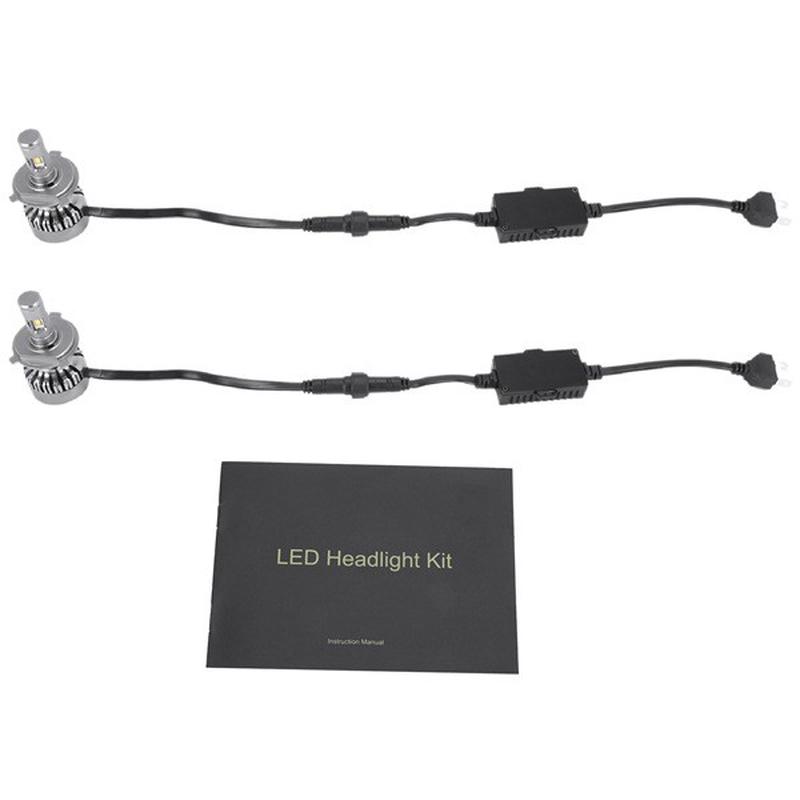 车载LED大灯雾灯车灯通用头灯车载led灯静音风扇汽车灯 V10 H4