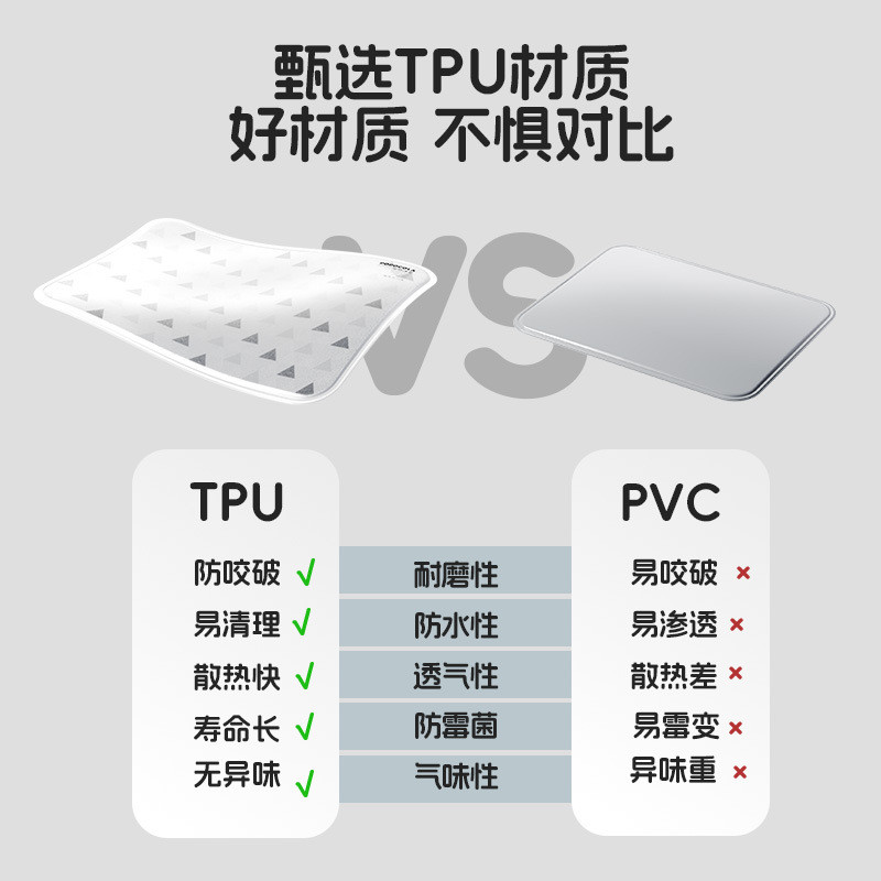 热销POPO宠物冰垫夏季狗狗睡垫凉席狗窝垫子冰窝猫咪降温神器夏天
